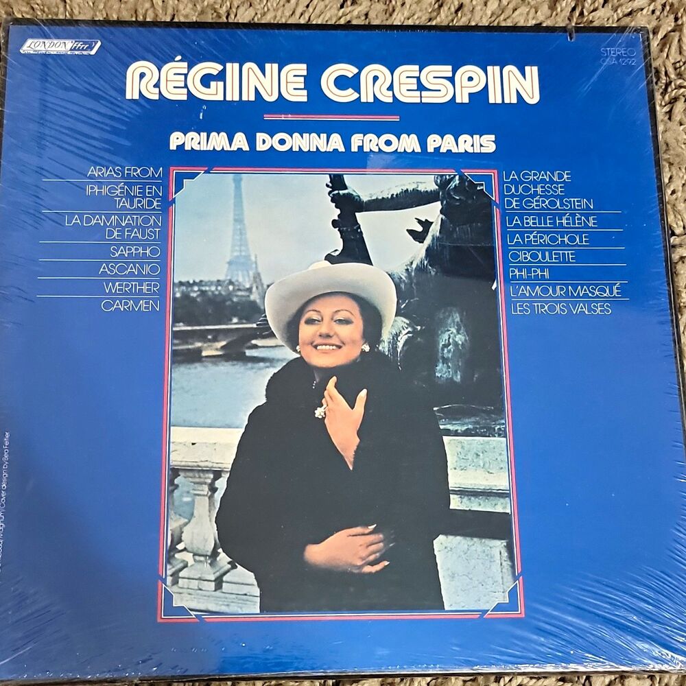 Régine Crespin Prima Donna from Paris London OSA 1272 12" Vinyl LP Black new